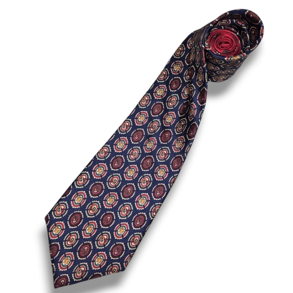 VINTAGE TOMMY HILFIGER ITALIAN SILK TIE - Picture 1 of 7